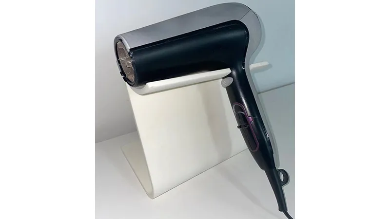 3D printed hair dryer cover with aluminum filled nylon 12 material