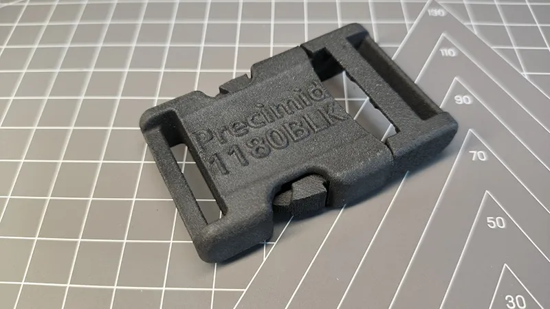 3D printed plastic buckle with Nylon 11 material